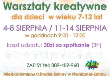 Wakacyjne warsztaty kreatywne