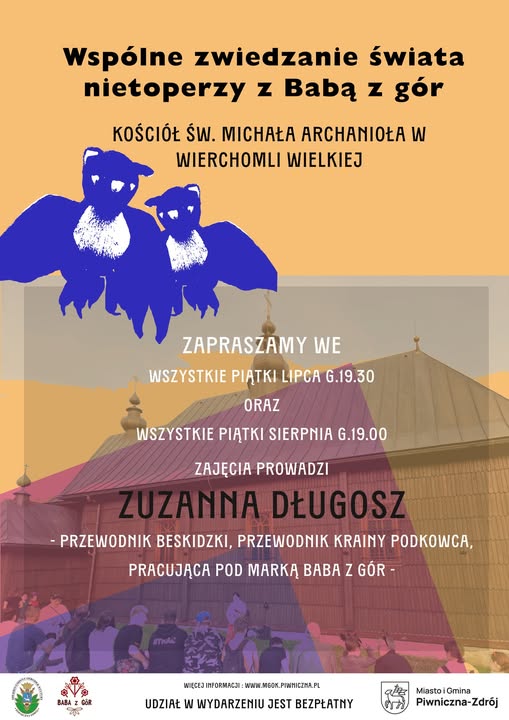 Zapraszamy na niezwykłe sierpniowe spotkania z nietoperzami!