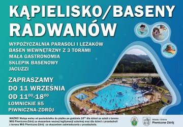 Zmiana godzin pracy basenów