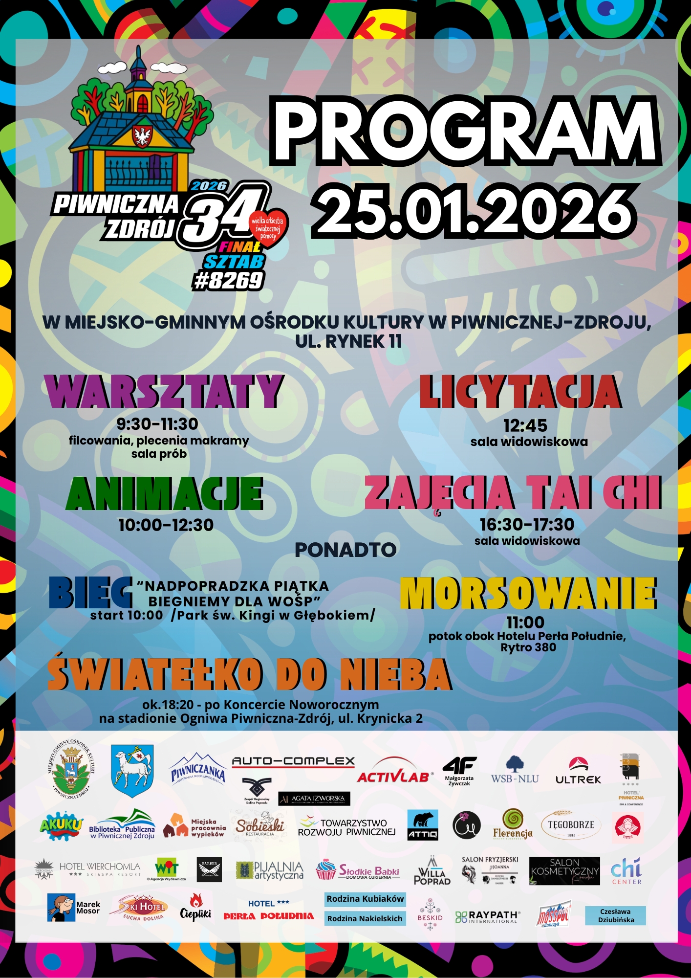 34.Finał WOŚP - program sztabu w Piwnicznej-Zdroju