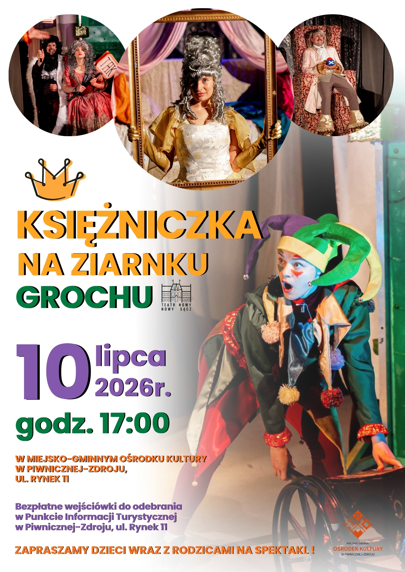 Spektakl teatralny pt. „Księżniczka na ziarnku grochu”