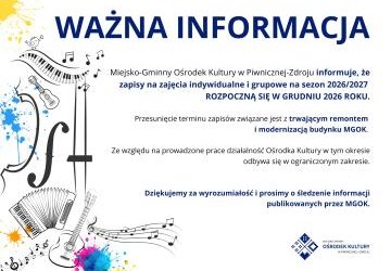 WAŻNA INFORMACJA